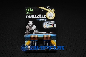 Элемент питания AAA 1.5V блистер (4шт.) DURACELL TURBO 