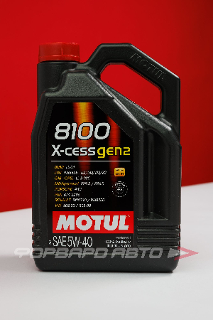 Масло моторное 5W40 4л, X-CESS GEN2 8100 A3/B4 SN MOTUL 111858