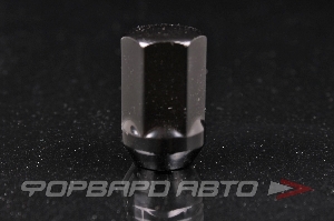 Гайка колеса 12*1,5*35 конус, ключ на 19, черный хром Save Car 801445BA Cr