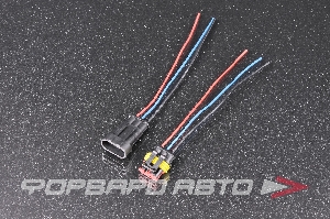 Разъем 3 провода герметичный гнездовой + штыревой МАЯК МРГ-001-3-1.5