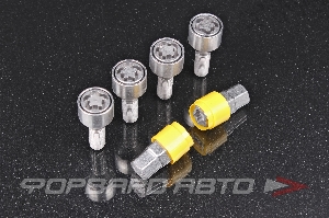 Секретки для колес болты 12*1,5*28, конус, Евроцинк, вращающееся кольцо, два ключа (17/19), Premium Save Car I-1(SL)_Elite