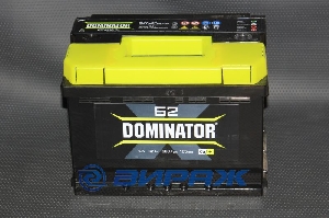 Аккумулятор 12V 62а/ч (L) (242*175*175) (низ) 570А, г.Курск DOMINATOR 