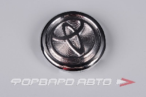 Колпачок ступицы для литых дисков Toyota, диаметр 53-59mm h5-11mm Рифленая + ободок <> 