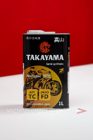 Масло моторное 1л, 2T Mototec 1000 TC FD SM MA-2 (п/с) TAKAYAMA 605570