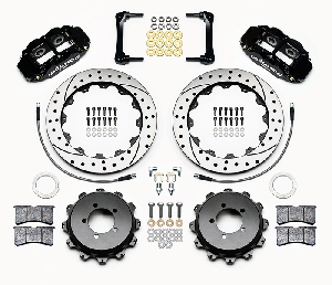 Тормозная система 4-х поршневая, задняя, Toyota GT86/ Subaru BRZ / Scion FRS (диски, суппорта, шланги, колодки, установочный комплект) WILWOOD 140-12871-D