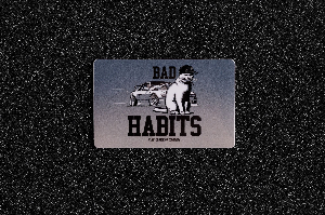 Стикер для банковской карты "BAD HABITS" CIAY CD-Sc-Bh