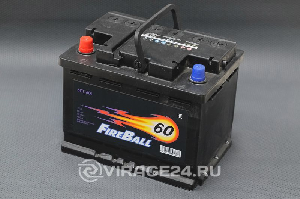 Аккумулятор 12V 60а/ч (R) (242x175x190) 480А FIREBALL 