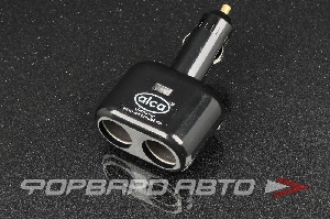 Разветвитель прикуривателя на 2 гнезда, без проводов ALCA 510