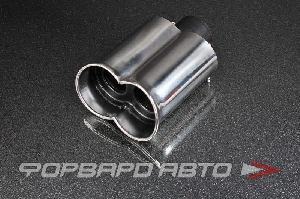 Купить Насадка глушителя Вход = 71 мм Выход = 45 мм (один) Длина = 250 мм "AC Schnitzer Style" AUTOBAHN88  Насадка глушителя Вход = 71 мм Выход = 45 мм (один) Длина = 250 мм "AC Schnitzer Style" AUTOBAHN88