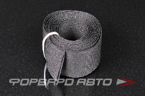 Оплетка 15-30 мм, рулон 3 м, черная (Fabric Heat Shrink 1.18") TECHFLEX 