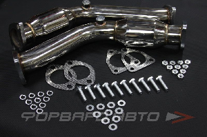 Фронт пайпы Front Pipes + DeCat 350Z Skyline V35 VQ35DE 2002-2006 AUTOBAHN88 