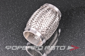 Гофра глушителя 50*100 (Innerbraid) трехслойная (AISI 304) TIXONA 50100