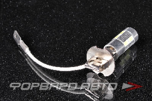 Лампа светодиодная H3 12V 10SMD с линзой, белая Китай 