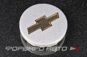 Колпачок ступицы для литых дисков Chevrolet, D49/53мм, h7,3-11,8 мм Silver/gold <> Chevrolet, 49,2/50,7