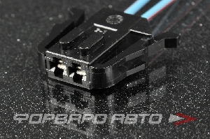 Разъем 2-х контактный жгута центрального замка, проводов обогрева сидений (с проводами) CARGEN AX324