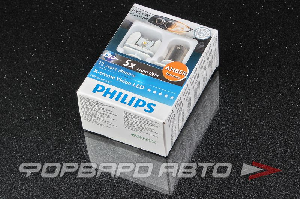 Лампа светодиодная 12-24V PY21W (BAU15s) светодиодная желтая с обманками PHILIPS 12764 X2