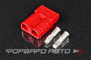 Разъем 6 AWG (SB50-PIN3) SB 50 External Power Connector, красный ("на горячую" 50 А / пусковой ток 120 А) ANDERSON POWER SB50-PIN3