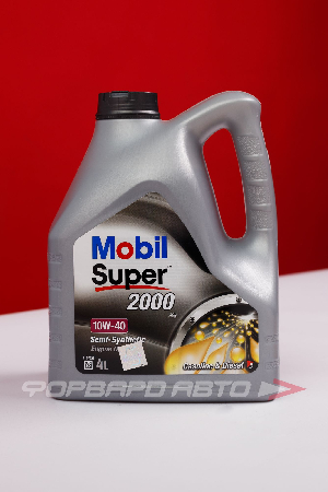 Масло моторное 10W40 4л, SUPER 2000 X1 MOBIL 150548