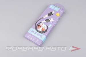 Кабель USB iPhone  силиконовый белый 1м HOCO X82