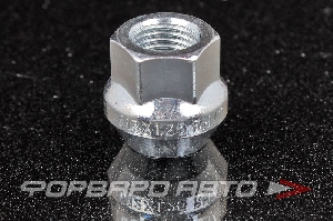 Гайка колеса 12*1,25*18 конус с выступом, открытая, ключ на 17, сталь ВЕКТОР 300044 Z