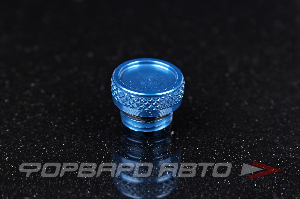 Заглушка М12*1,5мм гайки колесной, синяя OD-16mm, H - 6mm, Aluminum Cap Blue TPI BALCP1345BL-20