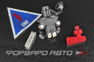 Выключатель массы (АКБ) 12V, 6-ти контактный с ключом флажкового типа, FIA OMP EA/462
