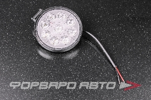 Фара светодиодная OFF ROAD 113*113*25мм круглая 12V/24V 27W 6000K, 9 диодов Ближний свет SKYWAY S07201018