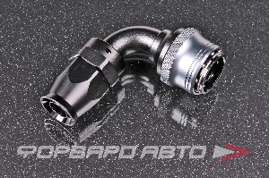 Фитинг AN10 90°, под шланг тефлоновый PTFE, быстросъемный (quick release) "мама" (female) AB88 