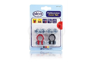 Клемма аккумуляторная "±" (свинец)  черно-красные в блистере ALCA 509100