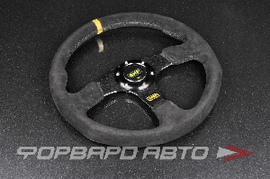 Руль 355 мм, нулевой вылет, замша, черная нить EPMAN EP-FXP9988B