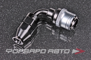 Фитинг AN4 90°, под шланг тефлоновый PTFE, быстросъемный (quick release) "мама" (female) AB88 