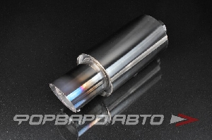 Глушитель Вход = 60 мм Выход = 100 мм Длина = 430 мм "Shooter" с регулировкой звука PROSPORT RS-01646