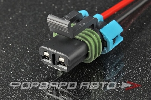 Разъем 2-х контактный электродвигателя отопителя (с проводами) CARGEN AX434