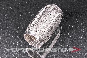 Гофра глушителя 60*150 (Interlock) трехслойная (AISI 304) TIXONA P60150