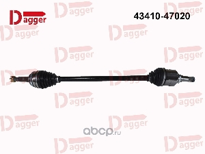 Вал приводной в сборе TOYOTA PRIUS 20 RH DAGGER DSD016R