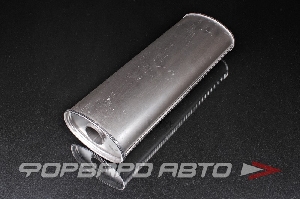 Глушитель Вход = 50 мм Выход = 50 мм Длина = 505 мм, овальный 117*187, отверстие по центру CBD CBD430.001