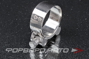 Хомут силовой 40-43мм, нержавеющ.сталь  