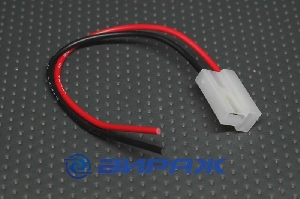 Разъем 2-х конт. универс. с проводами "мама" UH-2P-F.2Pin  