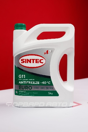 Антифриз G11 зеленый EURO, 5кг SINTEC 990554