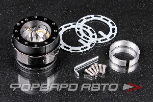 Купить Адаптер для рулевого колеса быстросъемный Quick Release Gen 2.0 - Black Body / Black Carbon Fiber Ring NRG SRK-200CF Адаптер для рулевого колеса быстросъемный Quick Release Gen 2.0 - Black Body / Black Carbon Fiber Ring NRG SRK-200CF