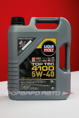 Масло моторное 5W40 5л, HC-синтетика TOP Tec 4100 SN C3 для VAG, BMW, Mersedes LIQUI MOLY 9511