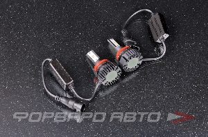 Лампа светодиодная головного света H8/H11/H16 12V 30W, 3800LM 6000K с радиатором без помех SARITI F6/H11 12V
