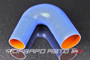 Патрубок силиконовый 75-100 мм, 135°, L=150*150 мм, синий MELCO 135-75-100-150-150