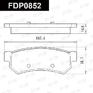 Колодки тормозные FAP FDP0852