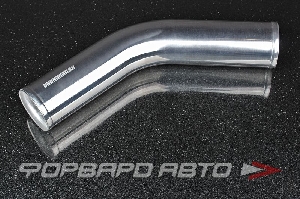 Патрубок алюминиевый 57 мм 45 градусов хром AUTOBAHN88 