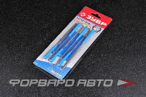 Набор надфилей пластмассовая ручка, насечка 2 = Бархатная, с чехлом, 100мм, 6шт Эксперт ЗУБР 