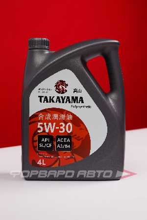 Масло моторное 5W30 4л, SL/CF пластик (с) TAKAYAMA 605522