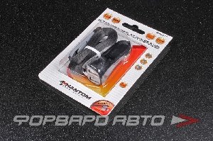 Устройство зарядное в прикуриватель 2 USB; (кабель+micro USB+iPhone) PHANTOM PH2171