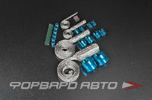 Оплетка металическая, для армированных шлангов, синяя PROSPORT RS-00082