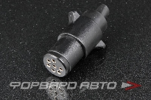 Разъем прицепа вилка пластик 7 контактов малая <> TL0061